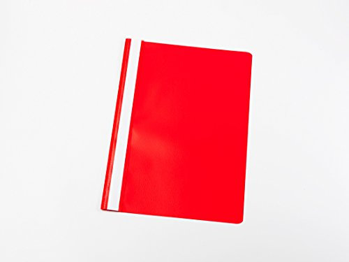 10 Schnellhefter DIN A5 / PP/Farbe: rot