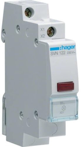 Hager SVN122 LED Leuchtmelder rot 230V AC
