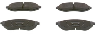 Bosch BP956 - Brake Pads Car Front Axle - 1 Set of 4 Pads | Bosch Quality - Reduced Noise and Dust - ECE-R90 Certified - Copper-Free