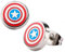 Captain America Logo Shield Ohrstecker Edelstahl Ø 0,8cm