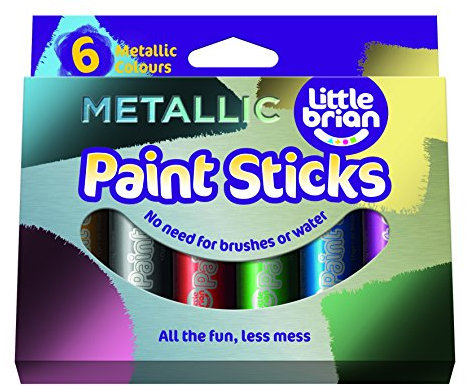 Little Brian Farbstifte, metallisch, 6er-Pack