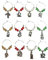 Libby's Market Place 12 Days of Christmas Wine Glass Charms with Mixed Christmas Colour Beads comes in a Gift Bag