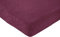 ESTELLA Spannbetttuch Samt-Velours | aubergine