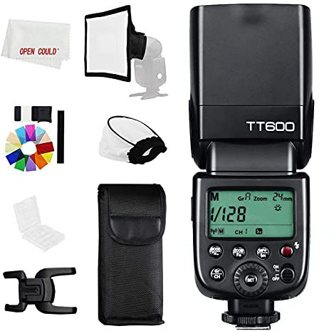 Godox TT600 2.4G Wireless GN60 Master/Slave Camera Flash Remote Control Off Board HSS Speedlite Universal Flash with One Contact for Canon Nikon Sony Pentax Olympus Fuji Lumix