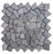 DIVERO 9 Fliesenmatten Naturstein Mosaik aus Marmor für Wand und Boden grau á 35 x 35 cm
