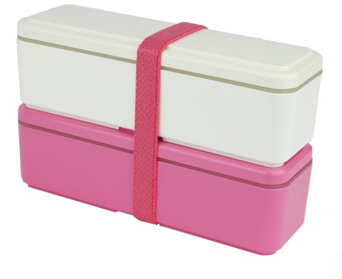 Miyoshi Works Lunch Box Gel-COOL fit Slim SS White × pink GC-430
