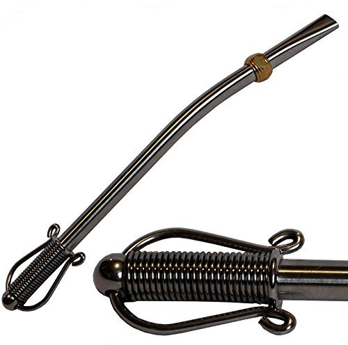 Bombilla de acero inoxidable con doble filtro de guitarra