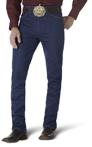 Wrangler - Jeans da uomo stile cowboy, modello slim fit Prewashed Indigo 34W x 30L (US Taglia)