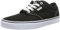 Vans W Atwood, Women Skateboarding Shoes, Black (Canvas Black/White), 5 UK (38 EU)