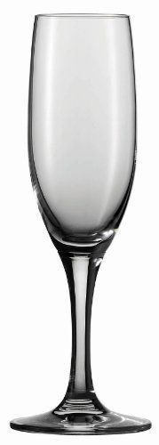 Schott Zwiesel Tritan Crystal Glass Mondial Stemware Collection Champagne Flute Glass, 6-1/2-Ounce, Set of 6