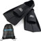 Aqua Speed leichte Trainingsflossen I Kinder Kids I Schwimmflossen Training I Kurzflossen I Kurze Flossen Schwimmtraining I Schnorcheln I Schwimmen I + Ultrapower Rucksack I schwarzI07; Gr. 35I36