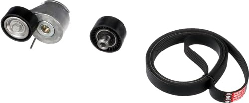 GATES Jeu de courroies trapézoïdales à nervures K036PK1708 Caoutchouc Compatible avec PEUGEOT 206 3/5 portes 2A/C 206+ 3/5 portes 2L, 2M Partner II Tepee Partner I Van 5, G 407 Berline 6D 407 SW 6E