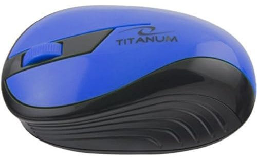 Esperanza Souris sans Fil Titanum Rainbow 3D TM114 (Noir/Bleu)