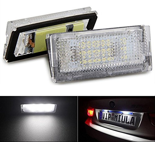 1 Paar Lampen zur Kennzeichenbeleuchtung von Katur, Qook-weiß, 18 LED-Leuchten, e46 4d 98-03, zum Auto-Styling, als Auto-Lampe, KFZ-Lampe