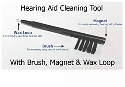 SiChun Hearing Amplifier Cleaning Brush with Wax Loop and Magnet