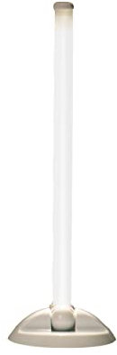 MÜLLER-LICHT 400161, LED Batterieleuchte mit Universeller Wand- und Tischhalterung inklusiv integriertem 2-Stufendimmer, 4 x AAA Batterien, Aluminium, 1 W, silber, 3 x 26.7 x 9 cm