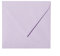 Paper24 25 Briefumschläge quadratisch 155x155 mm, 120 g/qm, Umschläge 155x155 mm in Flieder