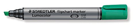 STAEDTLER Flipchartmarker Keilspitze grün