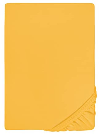 biberna Feinjersey-Spannbetttuch 0077144 Honig 1x 60x120 cm - 70x140 cm