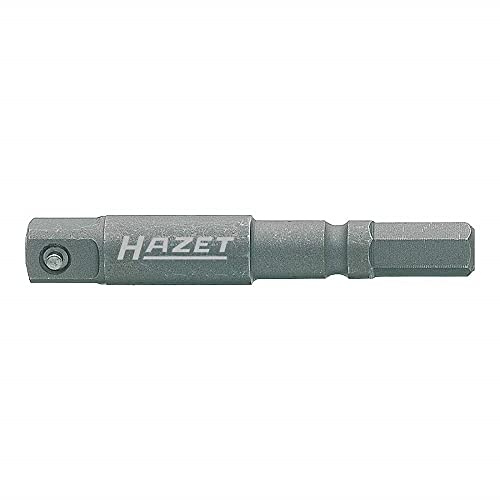 HAZET Kraft-Adapter 8508S-1, SechskantISO 1173-A 5,5, Länge 50 mm | Antrieb Sechskant massiv ISO 1173-A 5,5, Abtrieb 1/4 Zoll (6,3 mm) Vierkant massiv, DIN 3121, ISO 1173 A5,5, Länge 50 mm