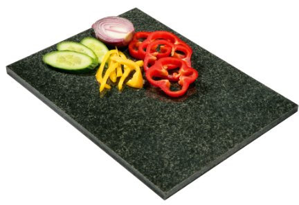 Premier Housewares Granite Worktop Saver - 40 x 30 cm, Natural Stone, Black