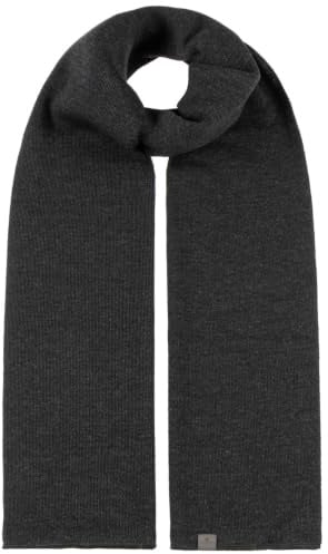 LIERYS Fine Merino Strickschal einfarbig Made in Germany Damen und Herren Herbst Winter