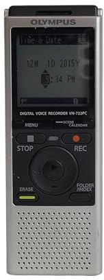 Olympus VN-722PC Voice Recorders, 4 GB Built-in-Memory