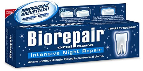 12 pcs biorepair NIGHT PROTECTION toothpaste 75ml protect & REPAIR from acid erosion and plaque safe for whole family by Biorepair