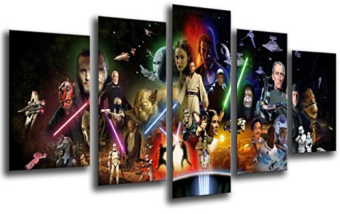 Wandbild - Bild Star Wars, Darth Vader, 165 x 62 cm, Holzdruck - XXL Format - Kunstdruck, 26021