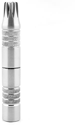 Tondeuse de voyage allemande en acier inoxydable pour poils du nez et des oreilles Fonctionne manuellement sans pile