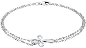 Elli Armband Damen 925 Silber Silberarmband mit Steinen Mulitcolor Schmuck Geschenke für Frauen Freundin Frau Mädchen Mama, Tennisarmband Kristall Länge 17 cm, Breite 3 mm