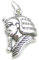 Ägyptischer Tutanchamun Sterling Silber Charm .925 x1 Pharao Ägypten Charms