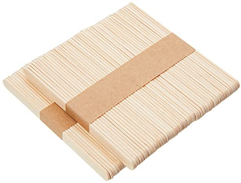 2 x 50 Lollipop Craft Sticks (Natural or Colored) (Natural) by ark Craft