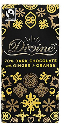 Divine | Dark Choc with Ginger & Orange | 15 x 90g