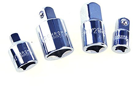 KATSU Tools 1/4 3/8 1/2 Socket Holder Adaptor Set 4PCS for Electric Impact Drivers 138106