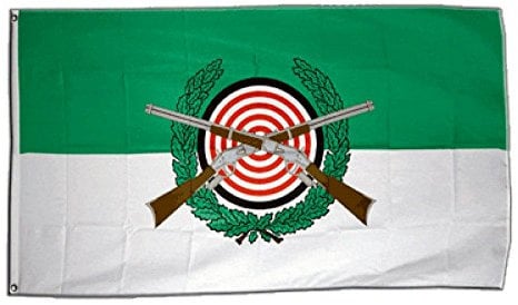 Flaggenfritze Fahne/Flagge Schützenfest mit Emblem + gratis Sticker