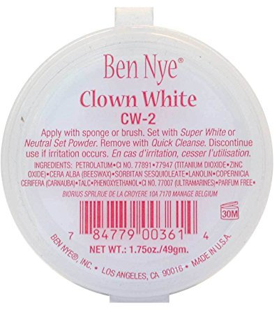Ben Nye Clowns-Make-up weiße Gesichtsmaske – 49 Gramm