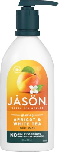 Body Wash, Glowing Apricot, 30 fl oz (887 ml) - Jason Natural