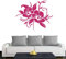 Klebesüchtig A690 Wandtattoo Hibiskusblüte 70cm x 58cm pink - Deko Kinderzimmer Wohnzimmer Schule Kinder Büro