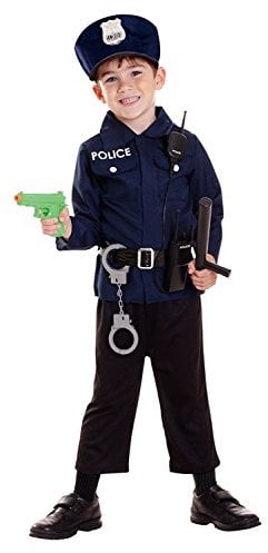 (BOX12) (CCS00005) Child Boys Police role play set Costume (3-6yrs)