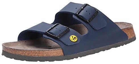 Birkenstock 00089430390-normales Fußsbett ESD Berufsschuh Arizona Antistatik Birko-Flor Gr. 39-normales Fußbett, Blau (Blau), 39 EU