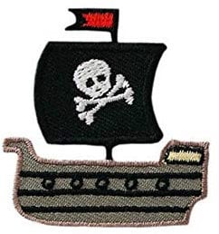 Mono-Quick GmbH Applikationen - Kids and Hits - aufbügelbar Piratenschiff farbig