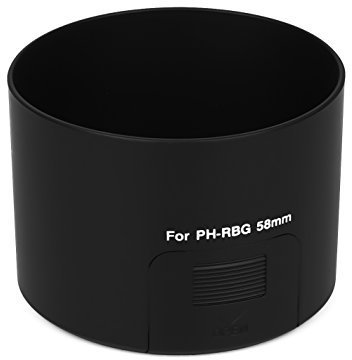 Gegenlichtblende Sonnenblende kompatibel mit Pentax SMC DA 55-300mm f/4-5.8 ED PH-RBG 58mm RBG