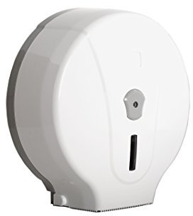 SemyTop ST-5030 Distributeur de Papier Toilette pour Rouleaux Jumbo Blanc/Gris 330 x 310 x 125 mm