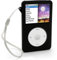 igadgitz U0258 Silikon Schutzhülle Skin Kompatibel mit Apple iPod Classic 80 GB, 120 GB & 160 GB + Displayschutzfolie & Schlüsselband – schwarz