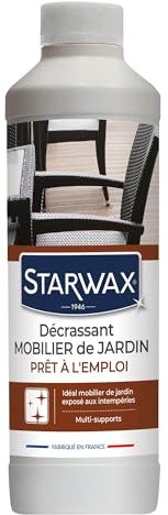 STARWAX Décrassant Multi-Supports pour Mobilier de Jardin - 500 ml - Idéal pour Nettoyer le Mobilier de Jardin Exposé aux Intempéries - Désincruste les Salissures Tenaces