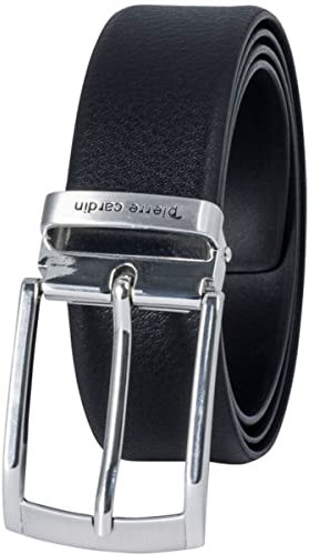 Pierre Cardin Gürtel Herren Vollledergürtel aus Rindleder, Herrengürtel 35 mm breit, Gürtel Herren schwarz, Größe/Size:90, Farbe/Color:schwarz