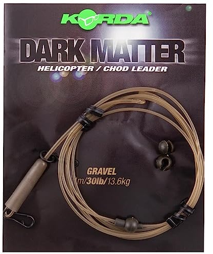 Korda Dark Matter Leader Heli Gravel, 30lb 1m, High-Strength Material, Ideal for Carp Fishing, Anti-Tangle Design