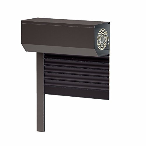 Vorbaurollladen SK45, dunkelbraun RAL8019, Aluminium BxH: 80x100 cm, Gurt - 39er Lamelle - Sondermaße möglich