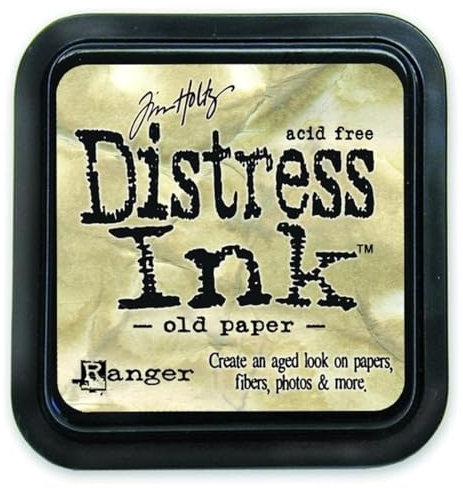 Ranger 268117 Tim Holtz Distress Ink Pad, Old Paper, 7.5 x 7.5 x 3 cm, Kunststoff